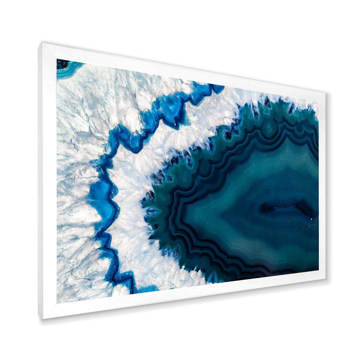 Blue Brazilian Geode - Modern Bedroom Wall Art