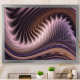 Purple Waves Fractal Wall Art