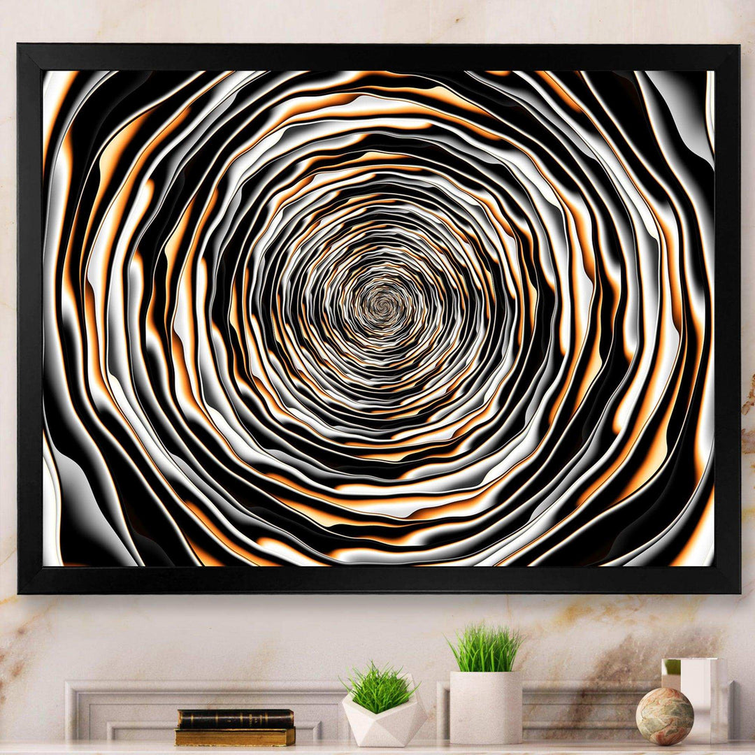 Fractal Rotating Abstract Design - Modern Bedroom Wall Art