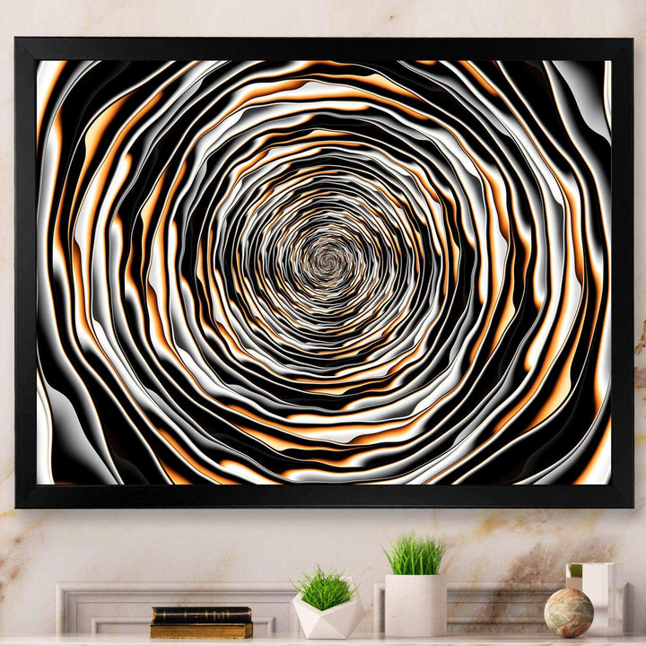 Fractal Rotating Abstract Design - Modern Bedroom Wall Art