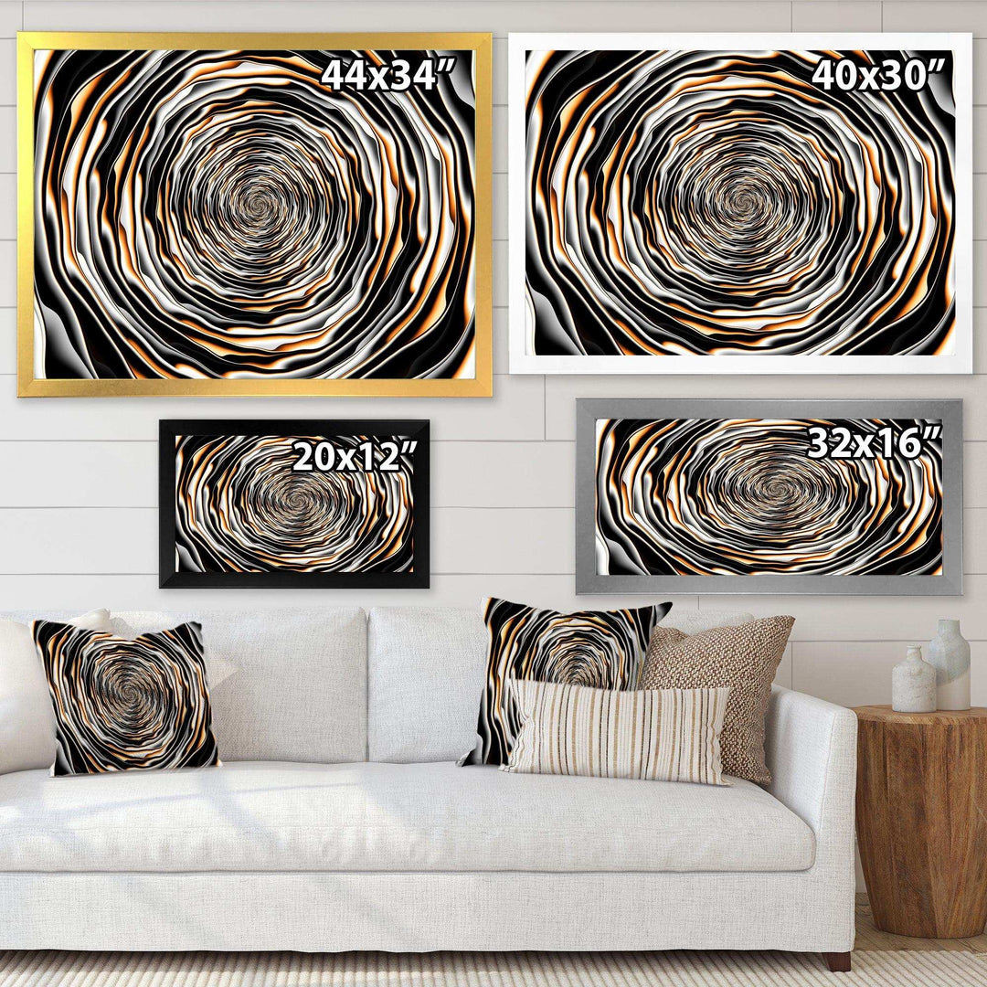 Fractal Rotating Abstract Design - Modern Bedroom Wall Art