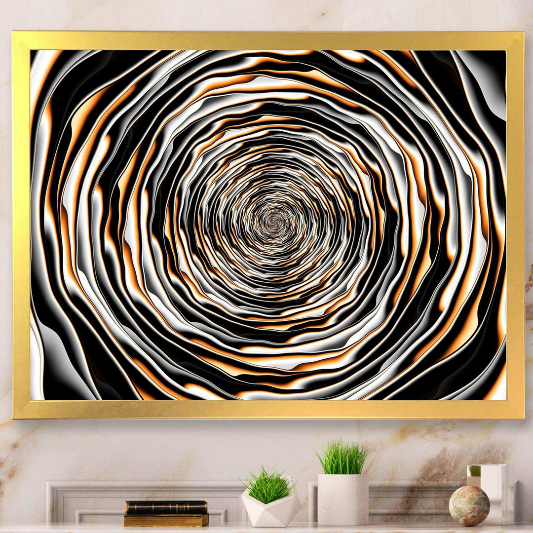 Fractal Rotating Abstract Design - Modern Bedroom Wall Art