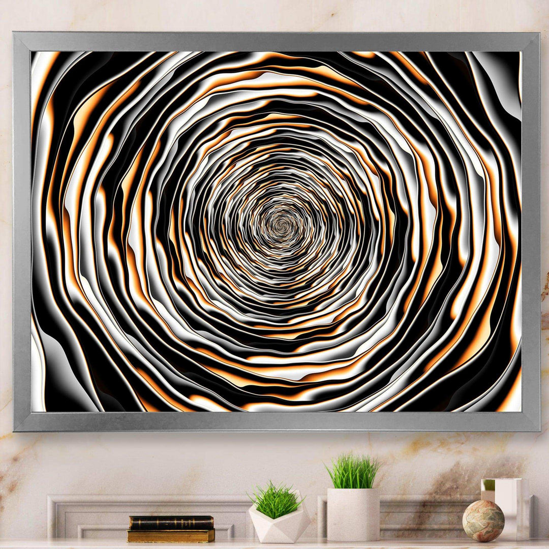 Fractal Rotating Abstract Design - Modern Bedroom Wall Art