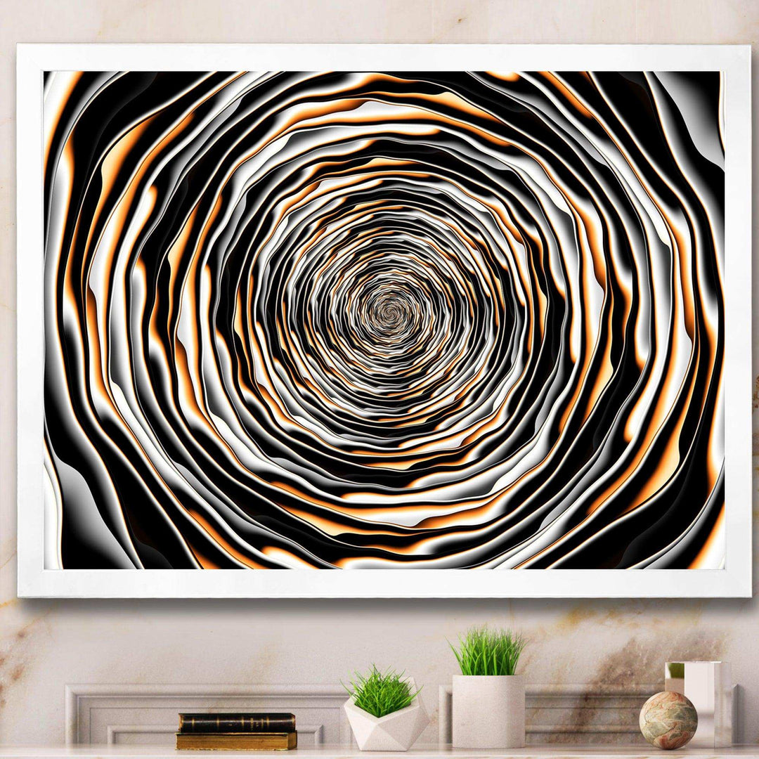Fractal Rotating Abstract Design - Modern Bedroom Wall Art