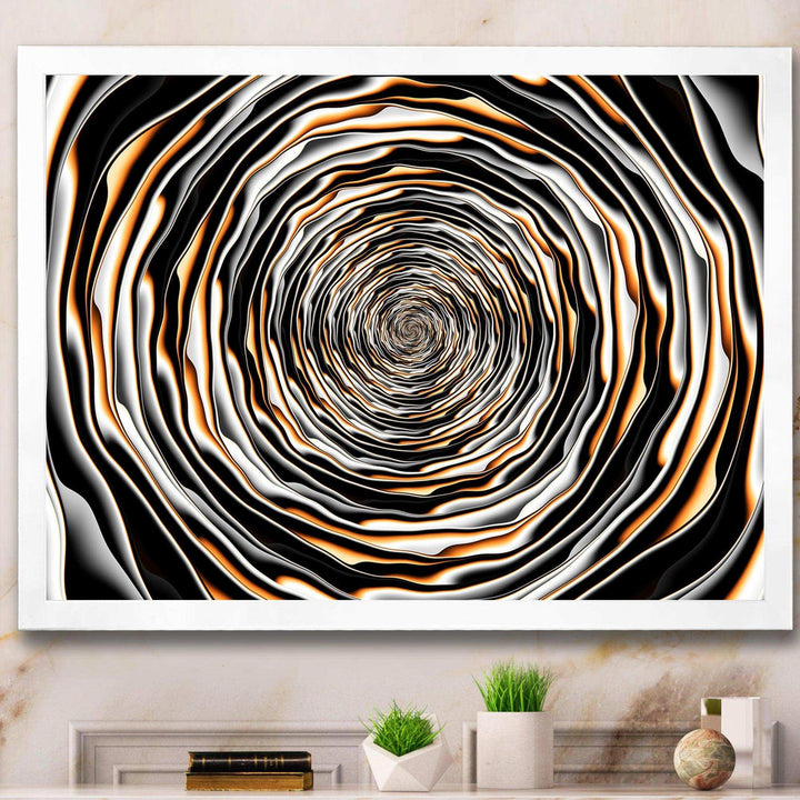 Fractal Rotating Abstract Design - Modern Bedroom Wall Art