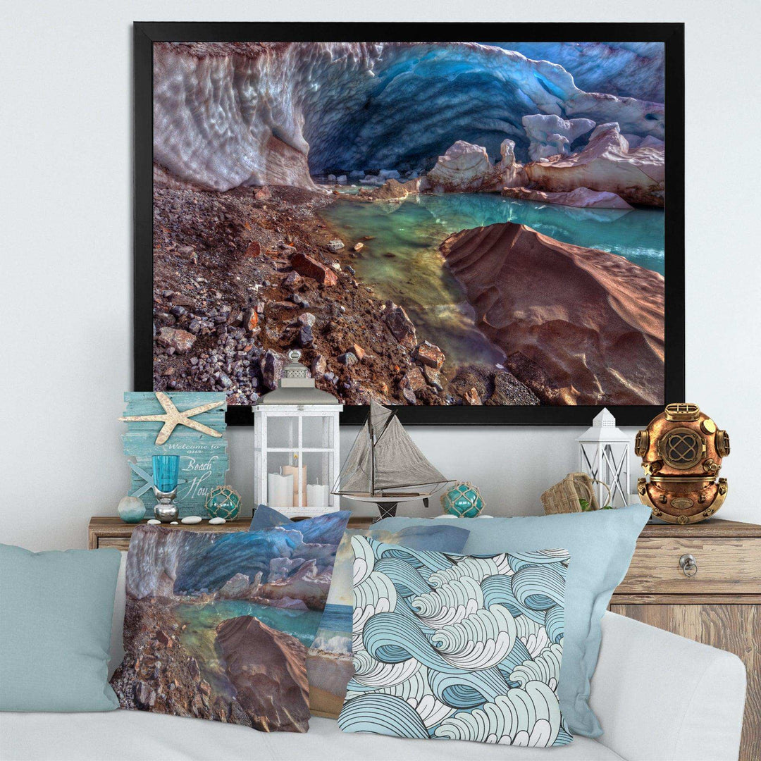 Stylish and Colorful Glacier Cave