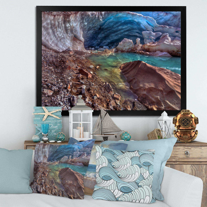 Stylish and Colorful Glacier Cave