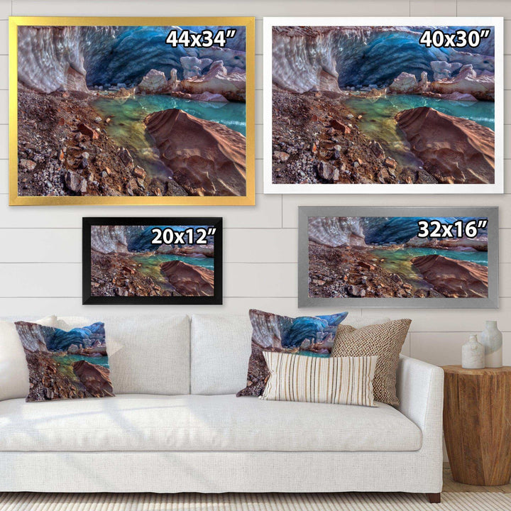 Stylish and Colorful Glacier Cave