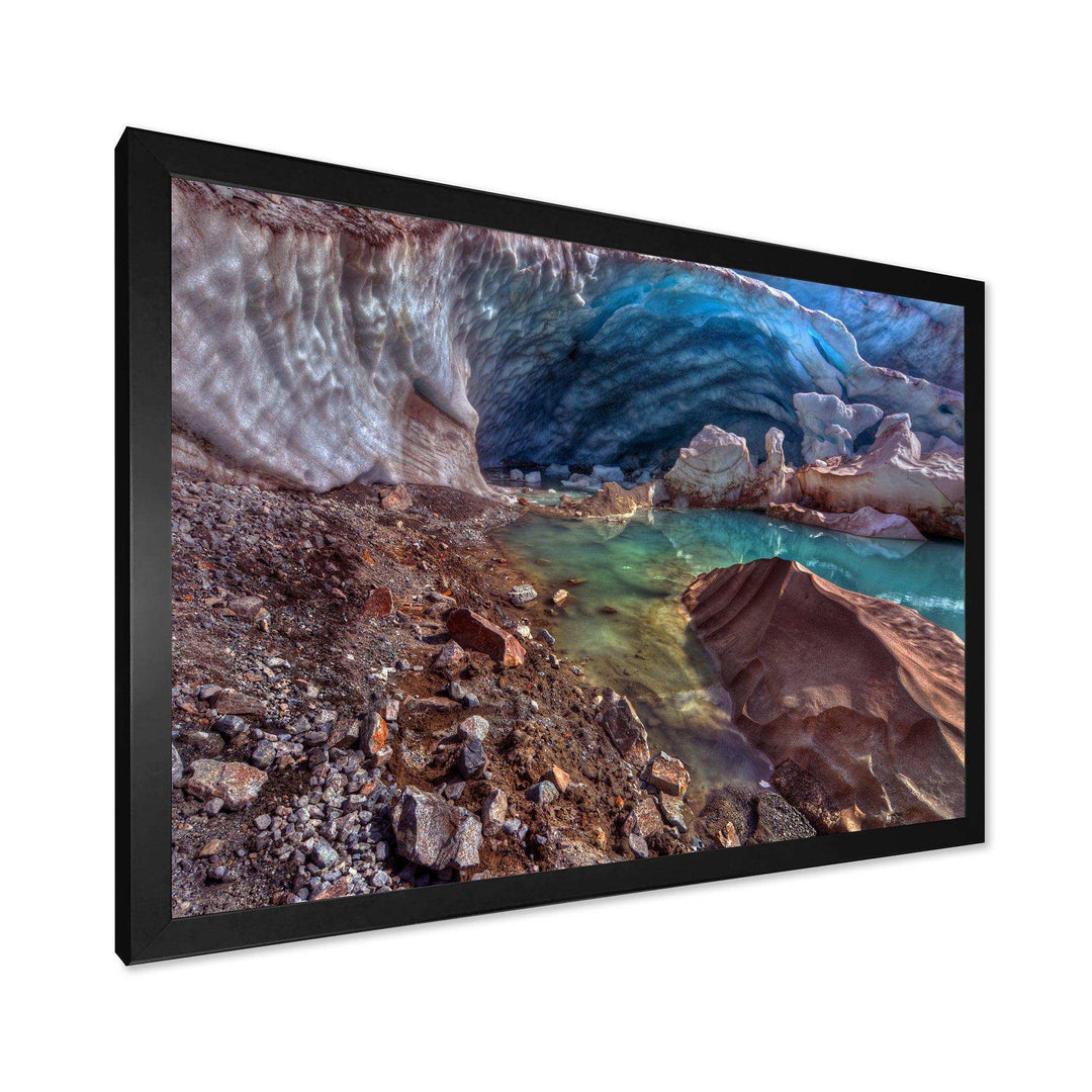 Stylish and Colorful Glacier Cave
