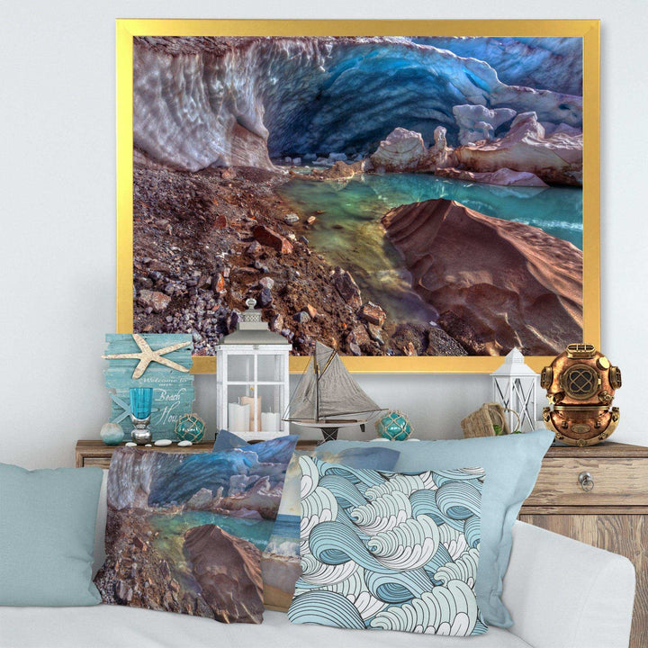 Stylish and Colorful Glacier Cave