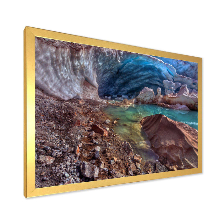 Stylish and Colorful Glacier Cave