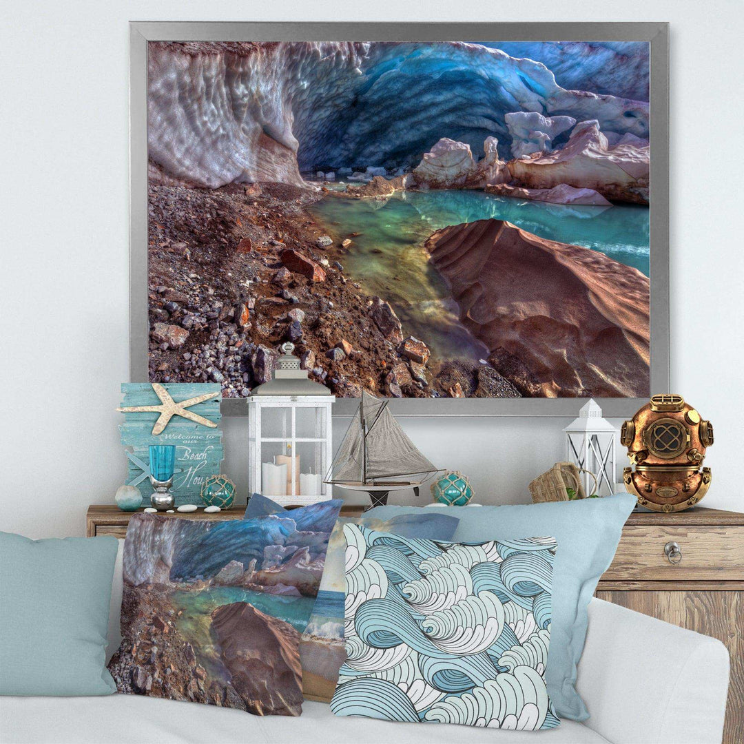 Stylish and Colorful Glacier Cave