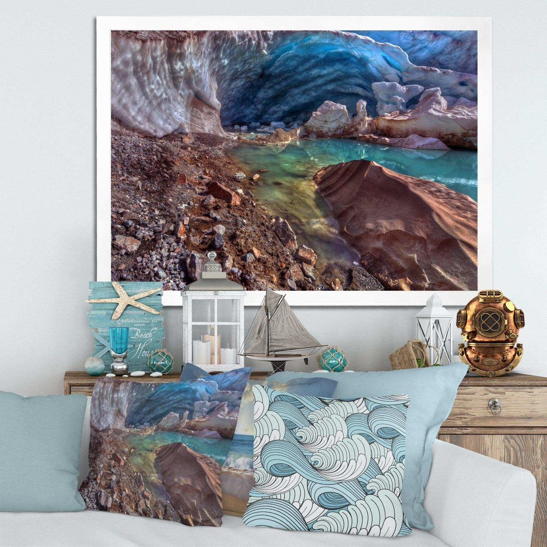 Stylish and Colorful Glacier Cave