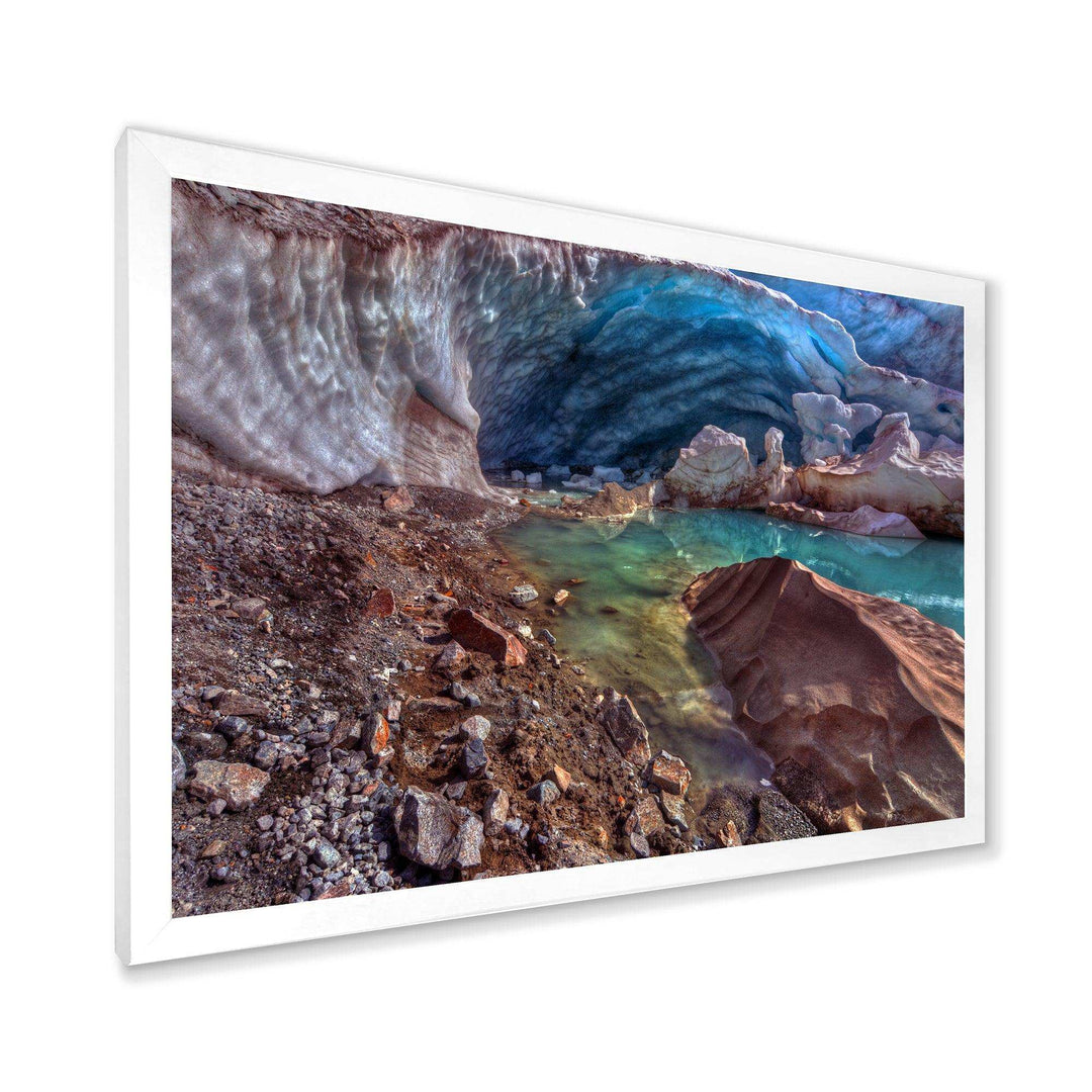 Stylish and Colorful Glacier Cave