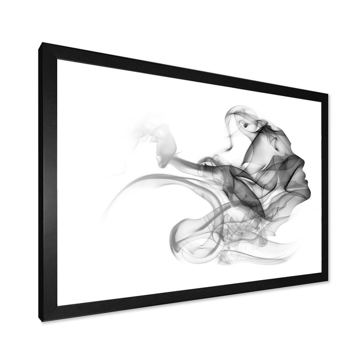 Woman and Smoke Double Exposure - Fashion Bedroom Wall Art