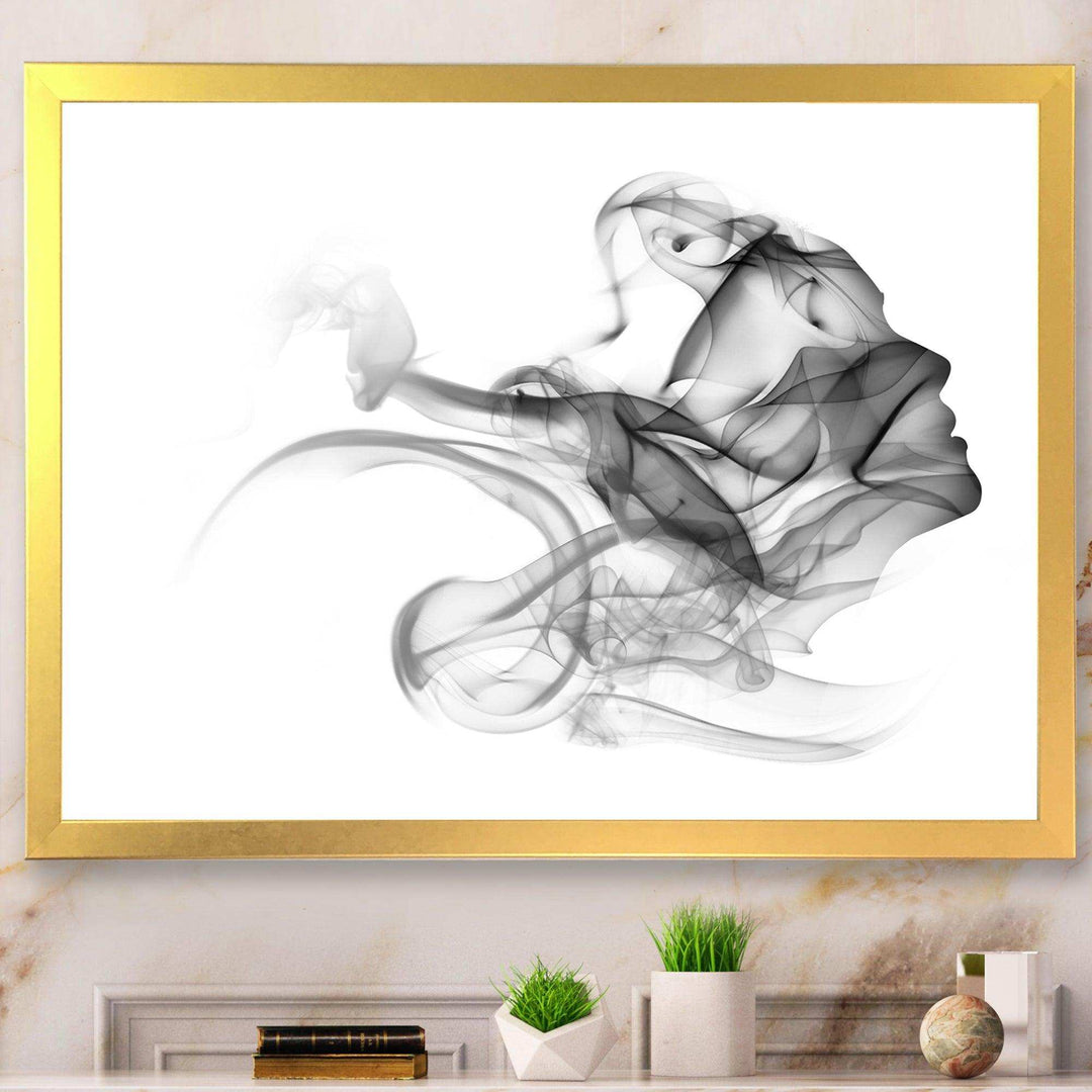 Woman and Smoke Double Exposure - Fashion Bedroom Wall Art