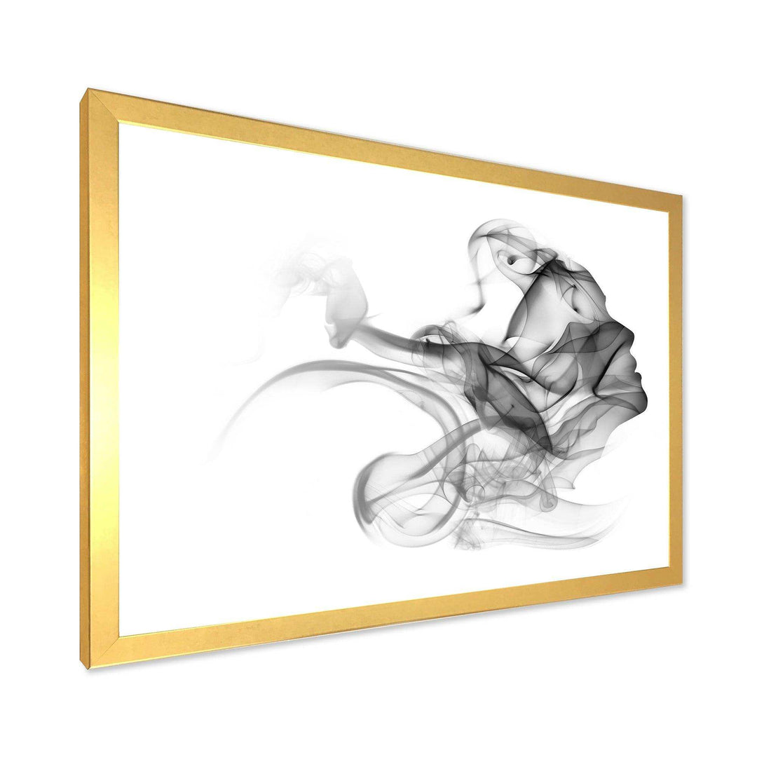 Woman and Smoke Double Exposure - Fashion Bedroom Wall Art