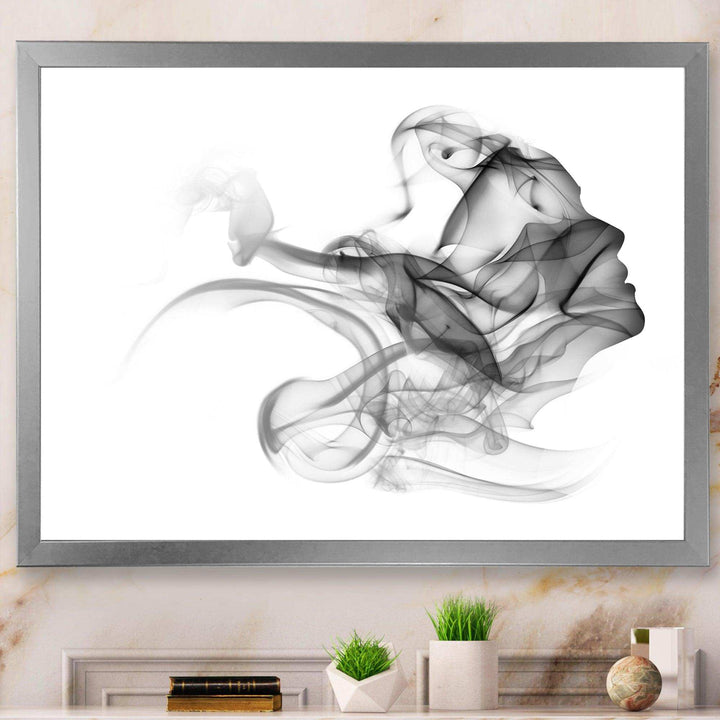 Woman and Smoke Double Exposure - Fashion Bedroom Wall Art