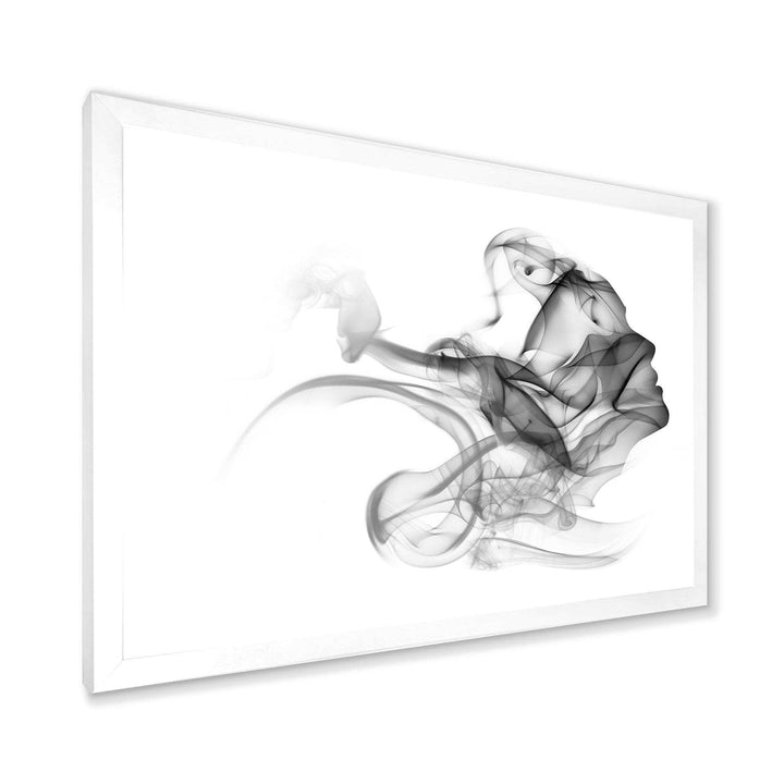 Woman and Smoke Double Exposure - Fashion Bedroom Wall Art