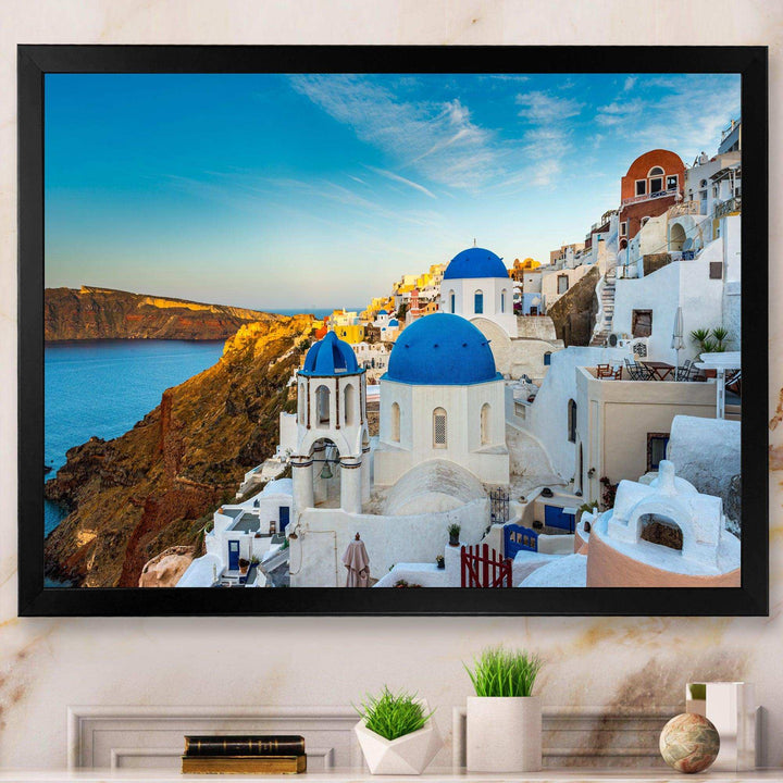 Beautiful Santorin Houses Greece