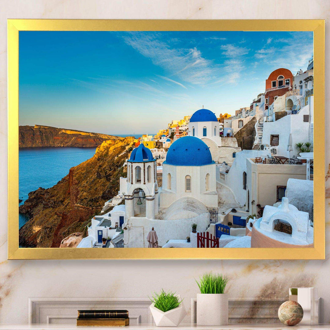 Beautiful Santorin Houses Greece