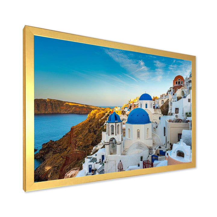 Beautiful Santorin Houses Greece