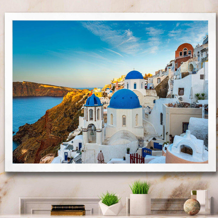 Beautiful Santorin Houses Greece