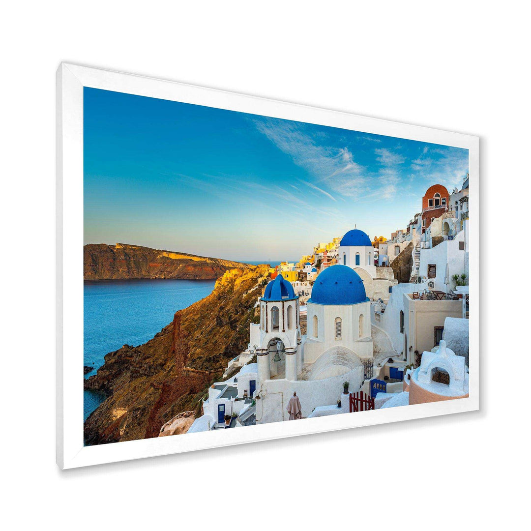 Beautiful Santorin Houses Greece