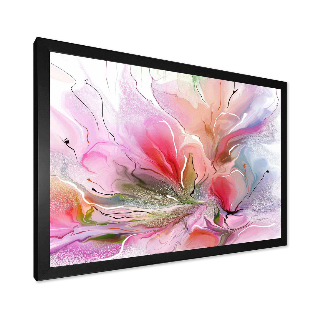 Lovely Painted Floral Design - Floral Bedroom Wall Art