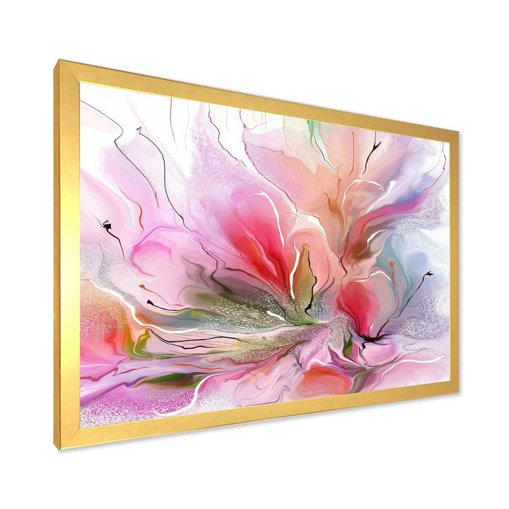 Lovely Painted Floral Design - Floral Bedroom Wall Art