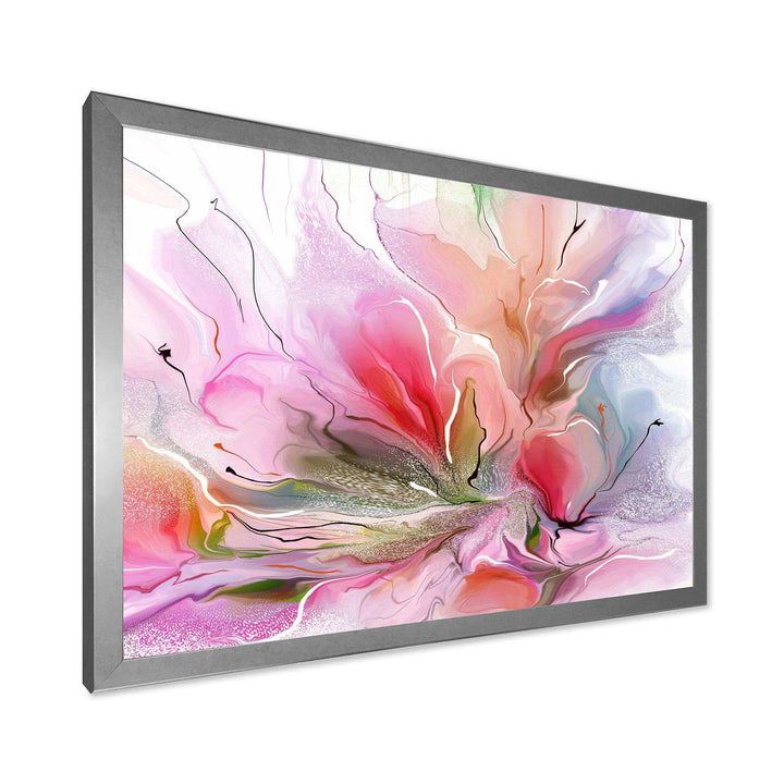 Lovely Painted Floral Design - Floral Bedroom Wall Art
