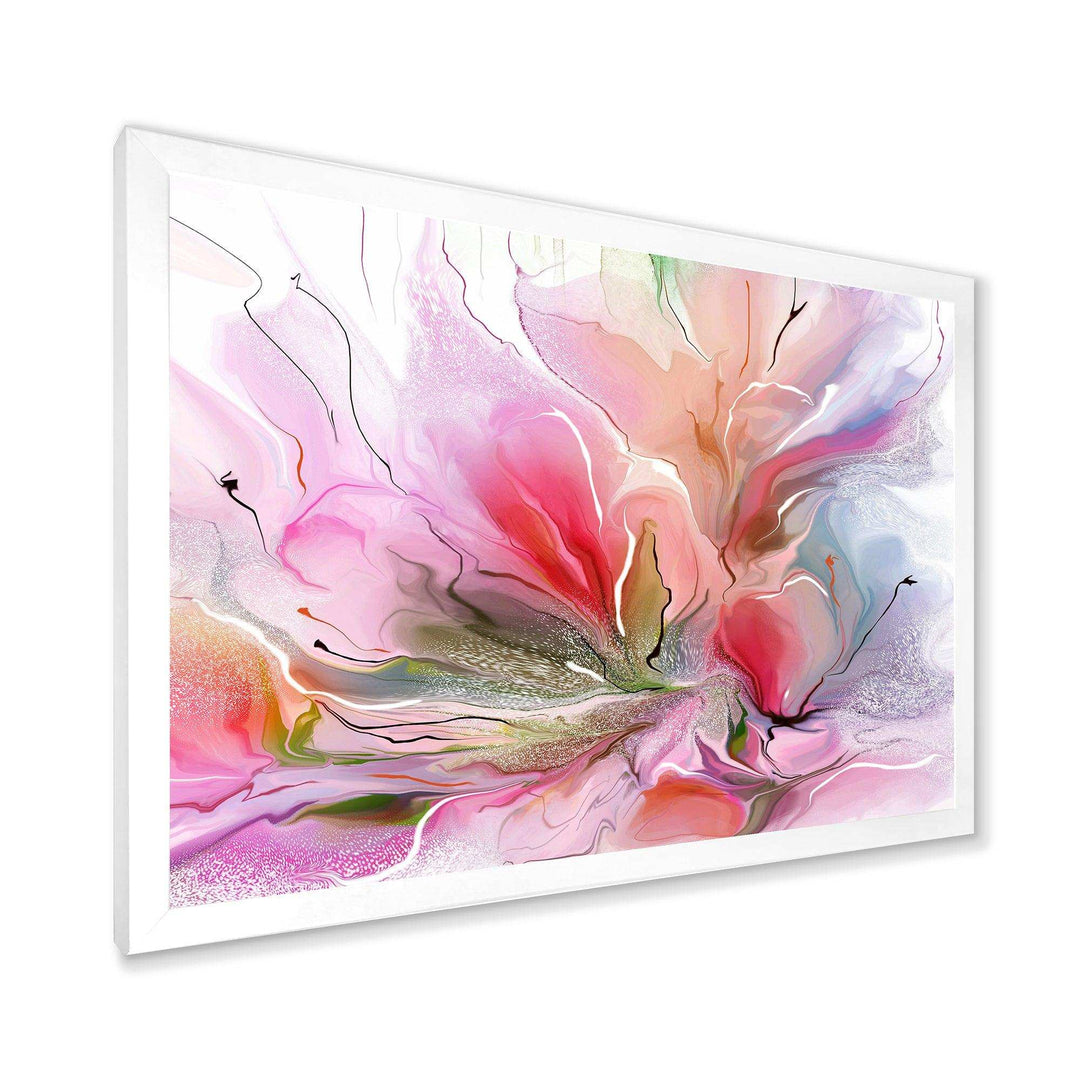 Lovely Painted Floral Design - Floral Bedroom Wall Art