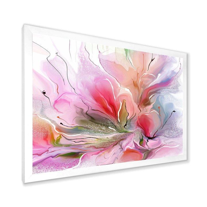 Lovely Painted Floral Design - Floral Bedroom Wall Art