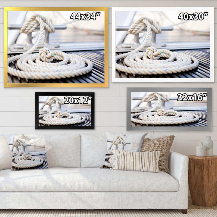 White Nautical Mooring Rope