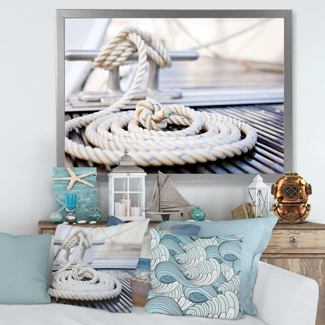 White Nautical Mooring Rope