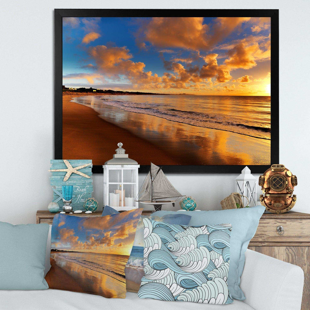 Colorful Sunset on the Beach