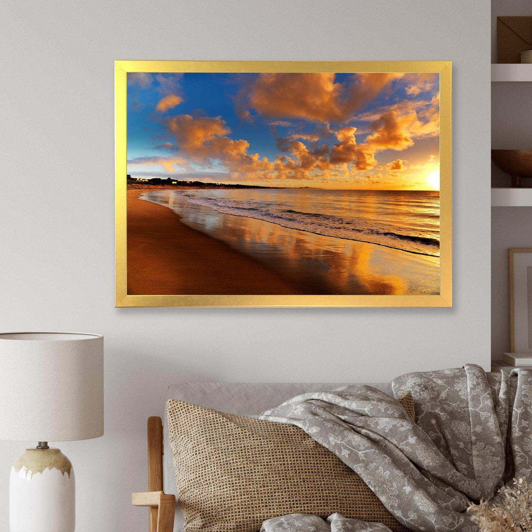 Colorful Sunset on the Beach