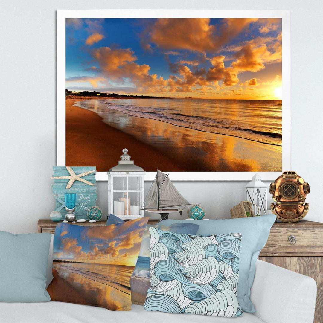 Colorful Sunset on the Beach
