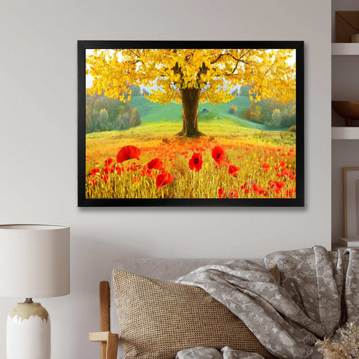 Beautiful Autumn Yellow Tree