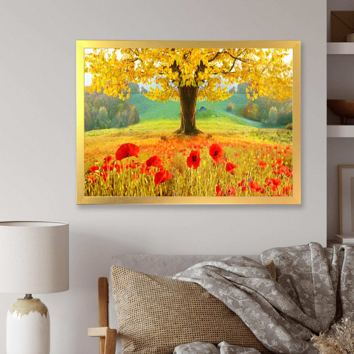 Beautiful Autumn Yellow Tree