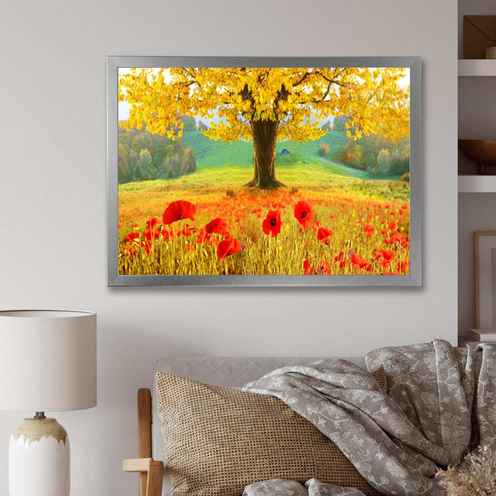 Beautiful Autumn Yellow Tree