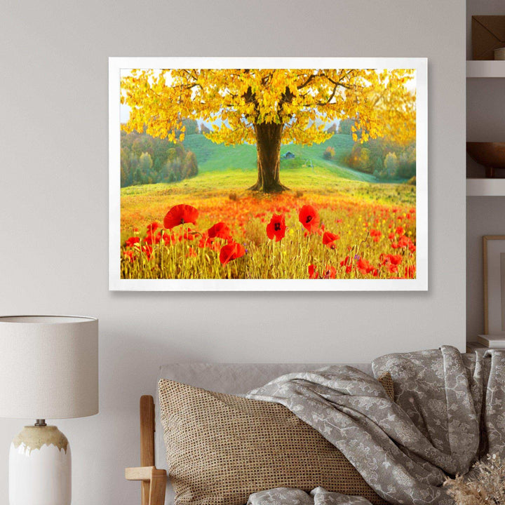 Beautiful Autumn Yellow Tree