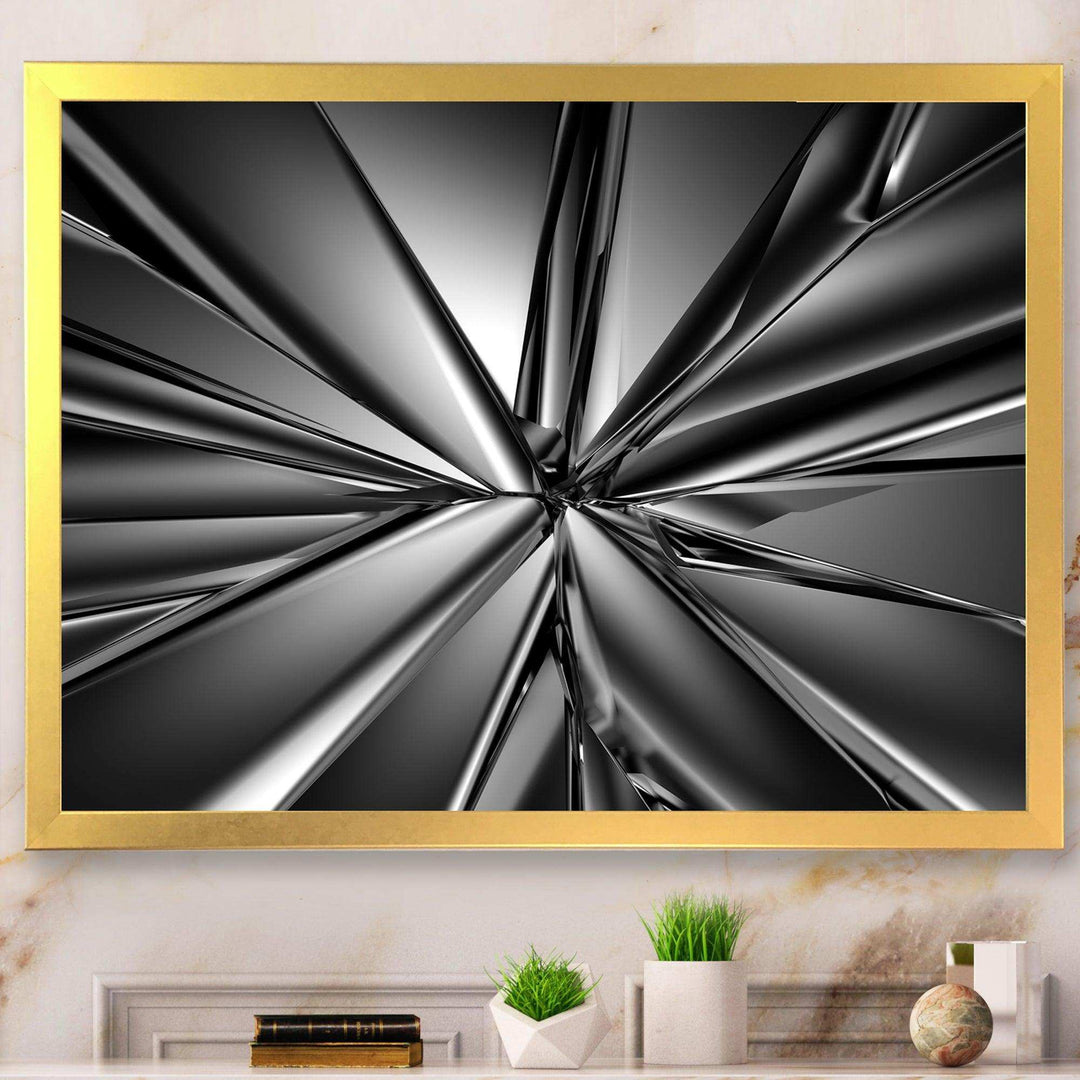 Futuristic Crystal Background - Modern Wall Art Prints