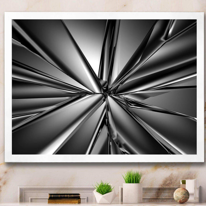 Futuristic Crystal Background - Modern Wall Art Prints