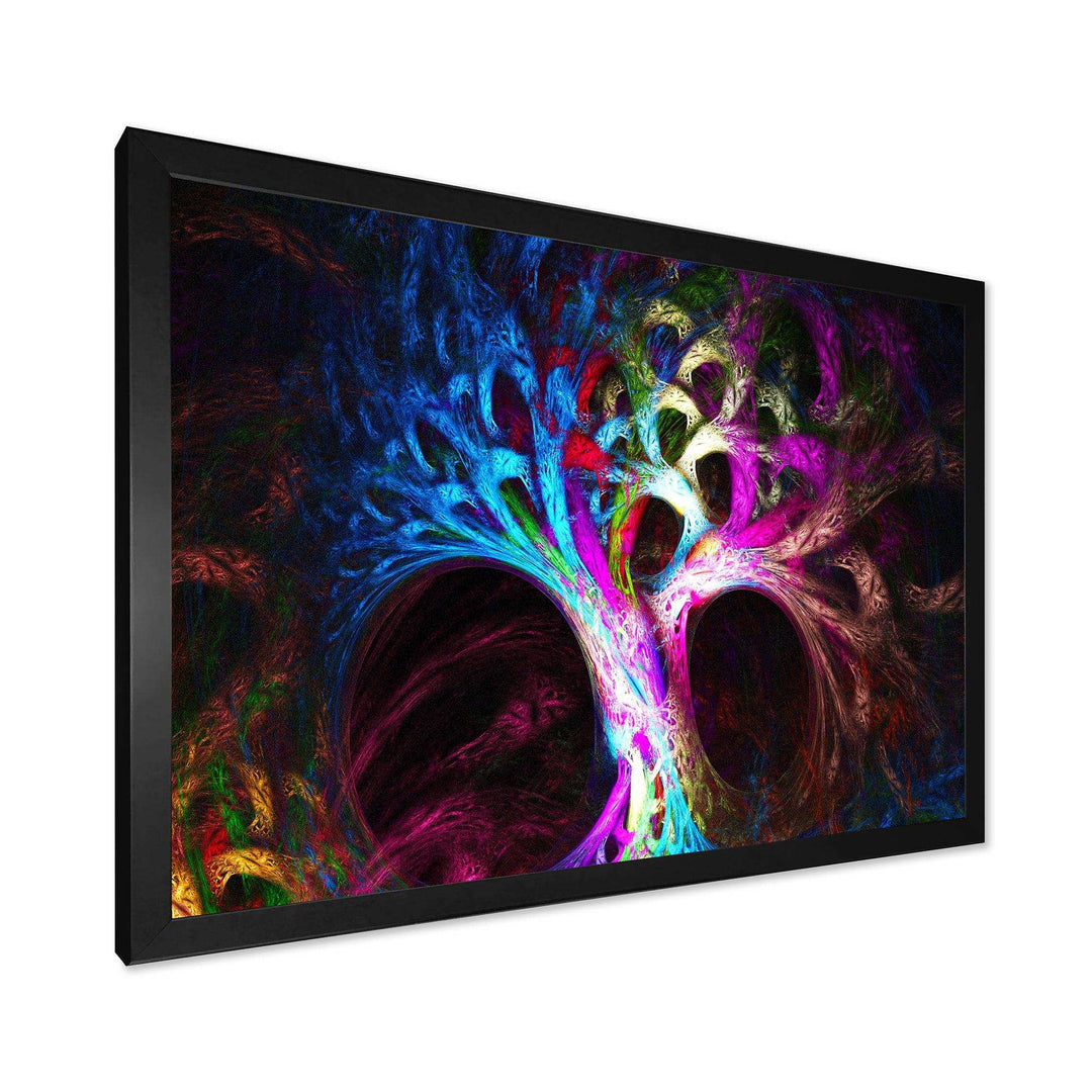 Magical Multi color Psychedelic Tree - Modern Wall Art Prints