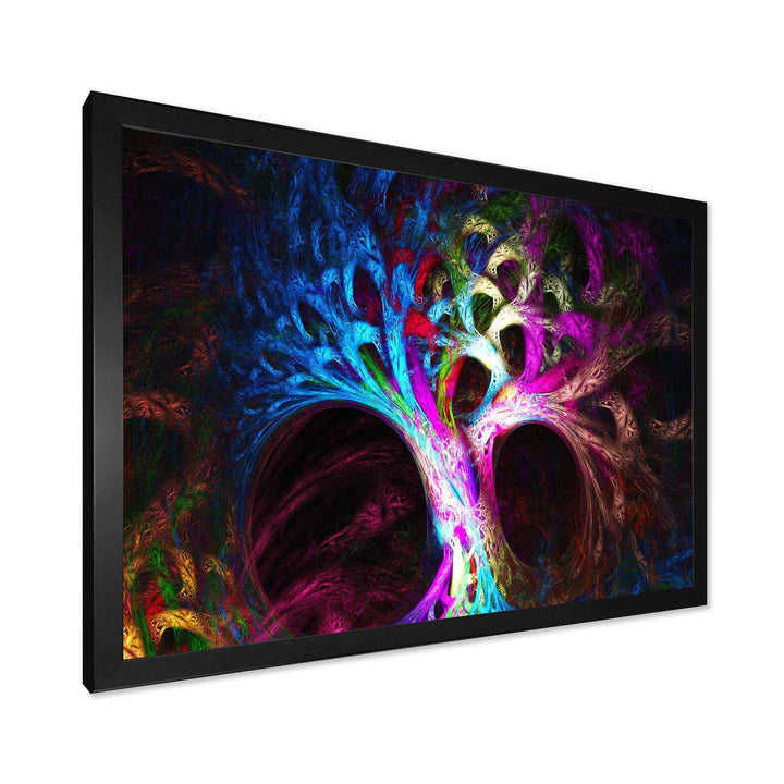 Magical Multi color Psychedelic Tree - Modern Wall Art Prints