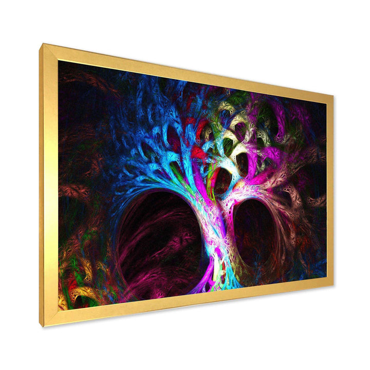 Magical Multi color Psychedelic Tree - Modern Wall Art Prints