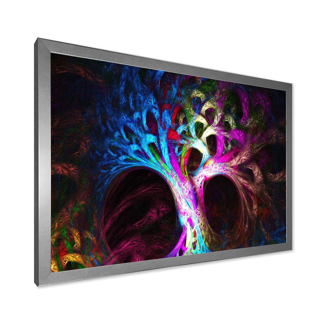Magical Multi color Psychedelic Tree - Modern Wall Art Prints