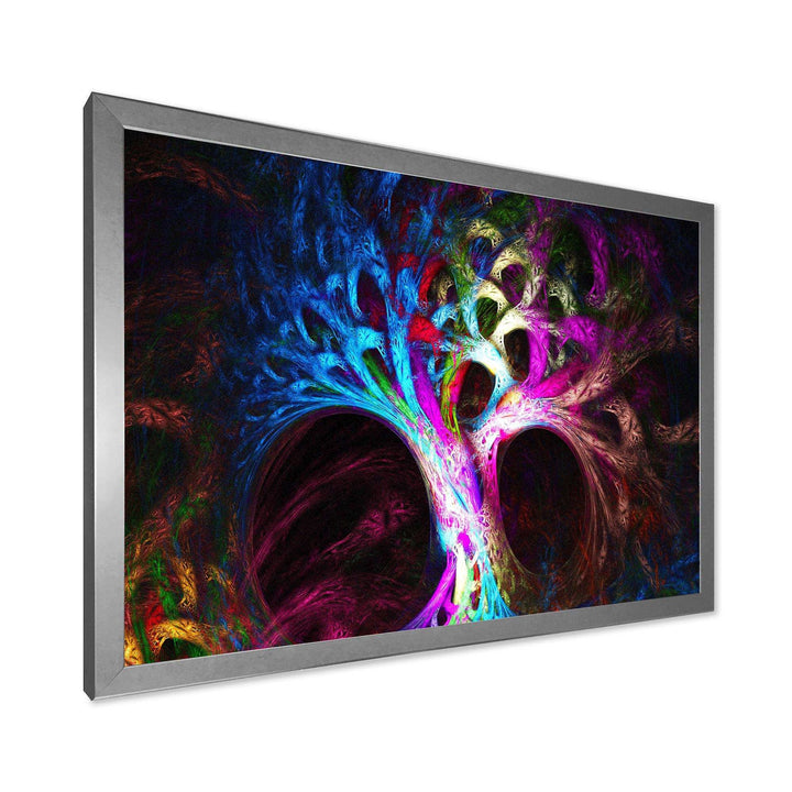 Magical Multi color Psychedelic Tree - Modern Wall Art Prints