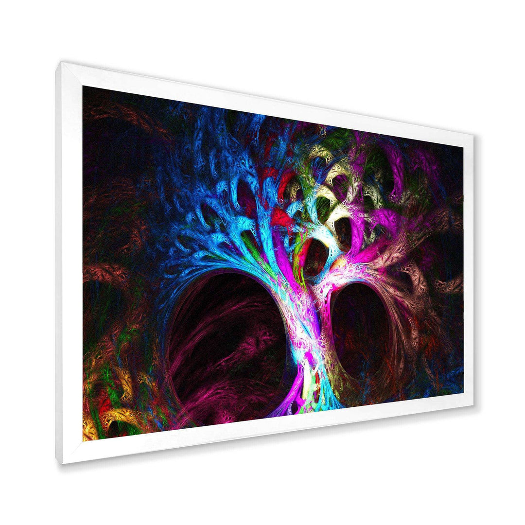 Magical Multi color Psychedelic Tree - Modern Wall Art Prints